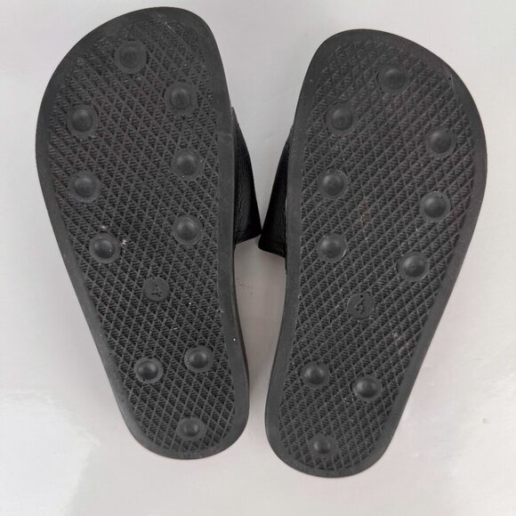 ADIDAS Adilette Y-3 Yohji Yamamoto Leather Black Slide Sandals 22.5cm Size 4 - Picture 5 of 9
